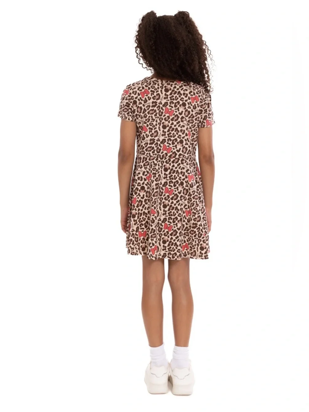 Disney Minnie Mouse Girls Size 8 Leopard Print Skater Dress NWT